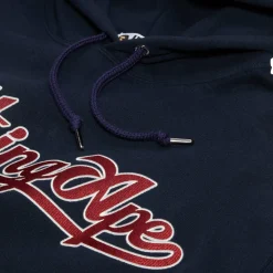 A Bathing Ape Baseball Logo Relaxed Fit Pullover Hoodie