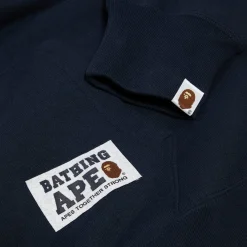 A Bathing Ape Baseball Logo Relaxed Fit Pullover Hoodie