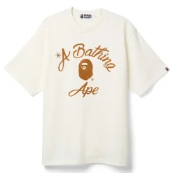 A Bathing Ape Chain Stitch College Relaxed Fit Tee