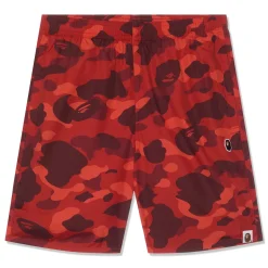 A Bathing Ape Color Camo Ape Head One Point Beach Shorts