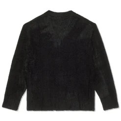 A Bathing Ape Embroidery Shaggy Knit Cardigan