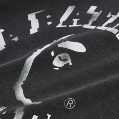 A Bathing Ape Garment Dye Spray Print College Relaxed Fit Tee