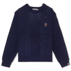 A Bathing Ape Head One Point Knit Sweater