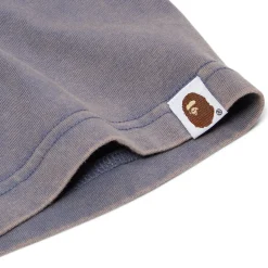 A Bathing Ape Heavy Washed Logo Relaxed Fit Tee