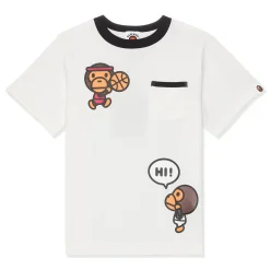 A Bathing Ape Kids Baby Milo Basketball Tee