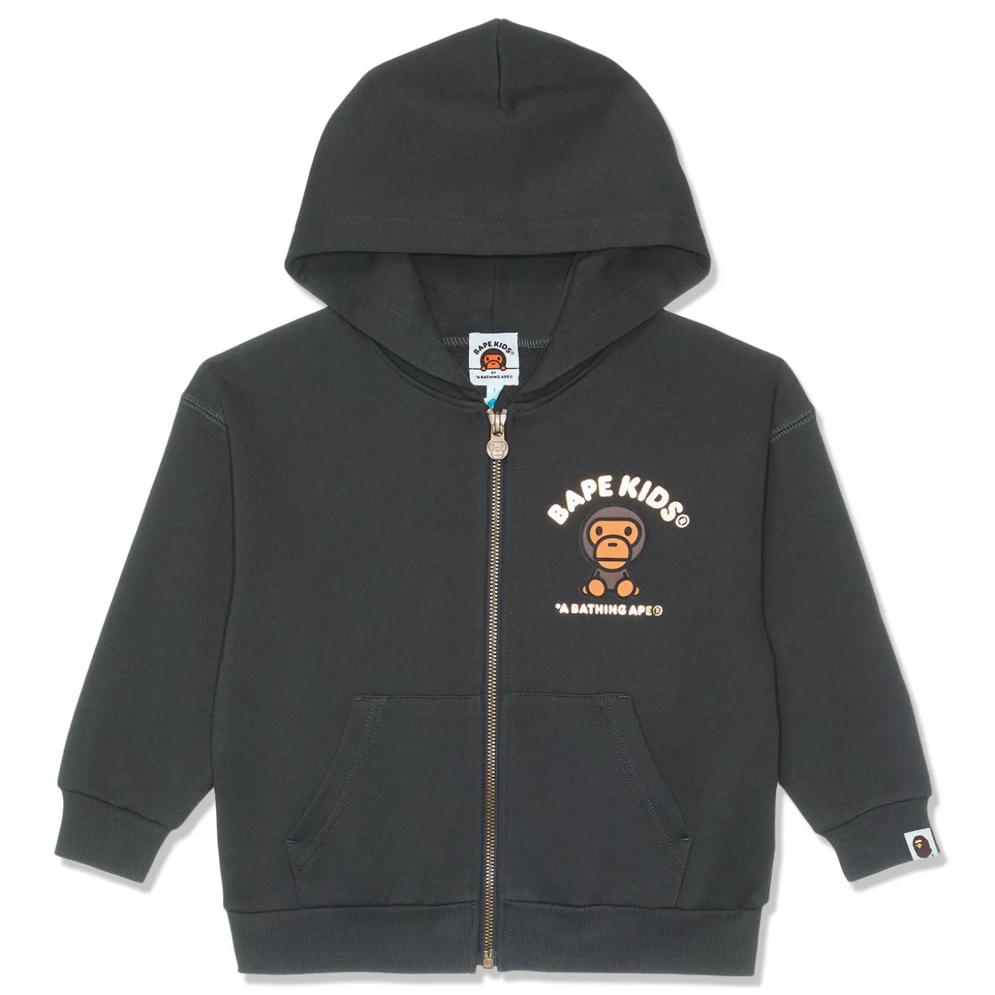 A Bathing Ape Kids Baby Milo Foil Print Zip Hoodie