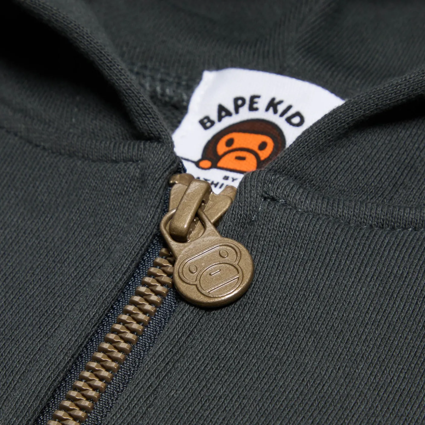 A Bathing Ape Kids Baby Milo Foil Print Zip Hoodie