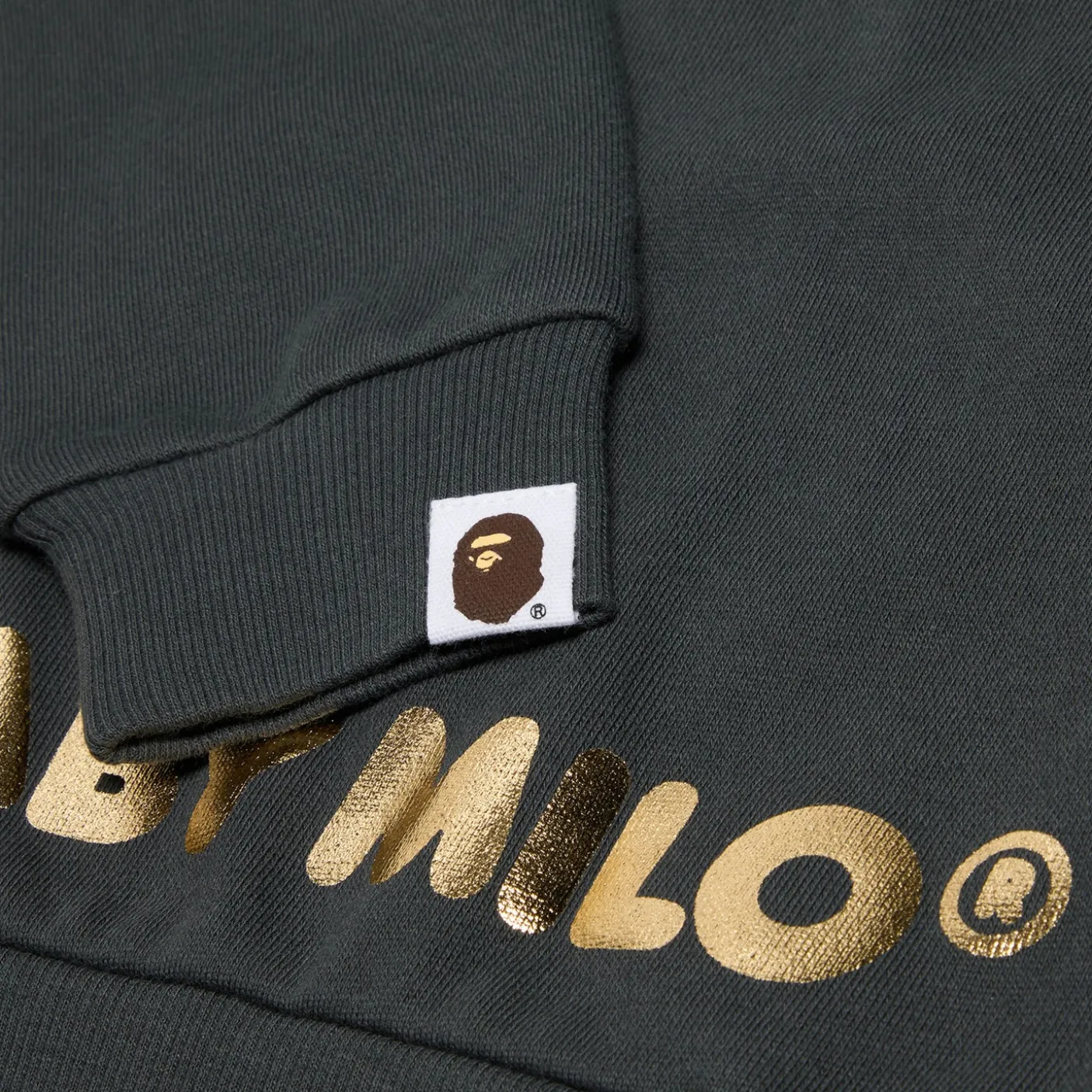 A Bathing Ape Kids Baby Milo Foil Print Zip Hoodie