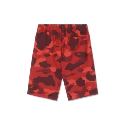 A Bathing Ape Kids Color Camo Ape Head One Point Beach Shorts