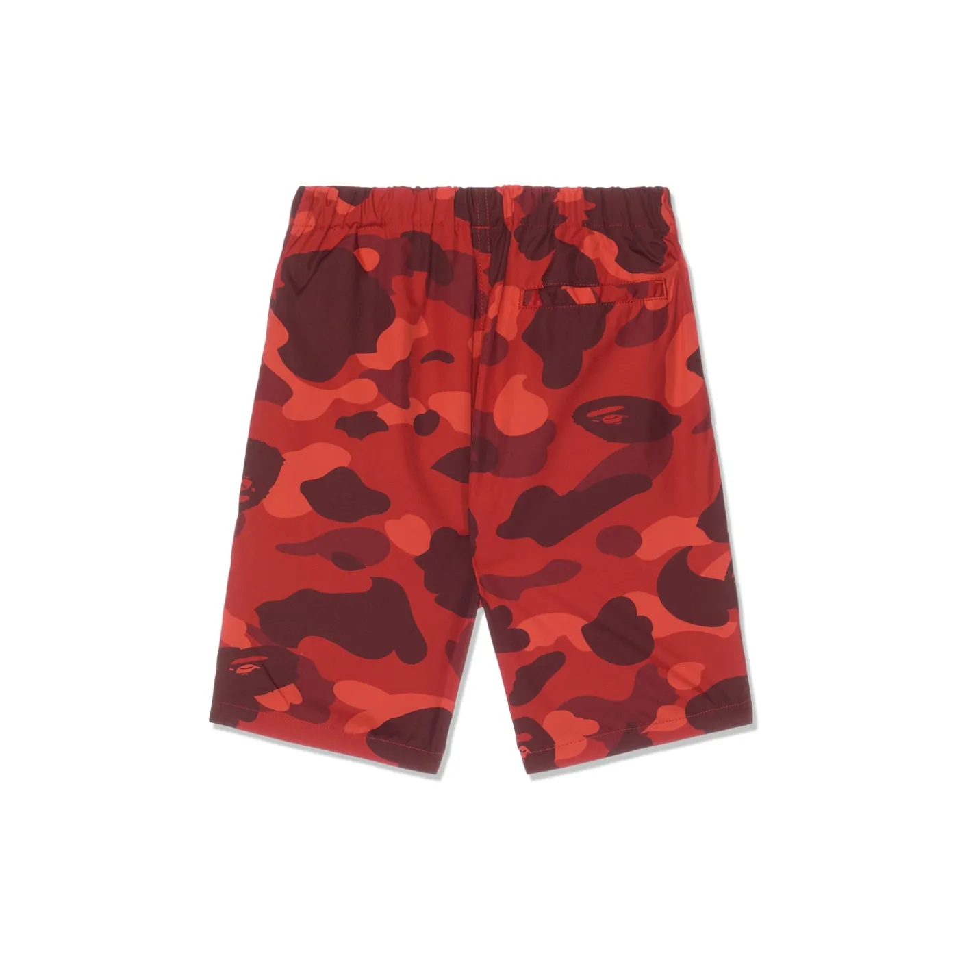 A Bathing Ape Kids Color Camo Ape Head One Point Beach Shorts