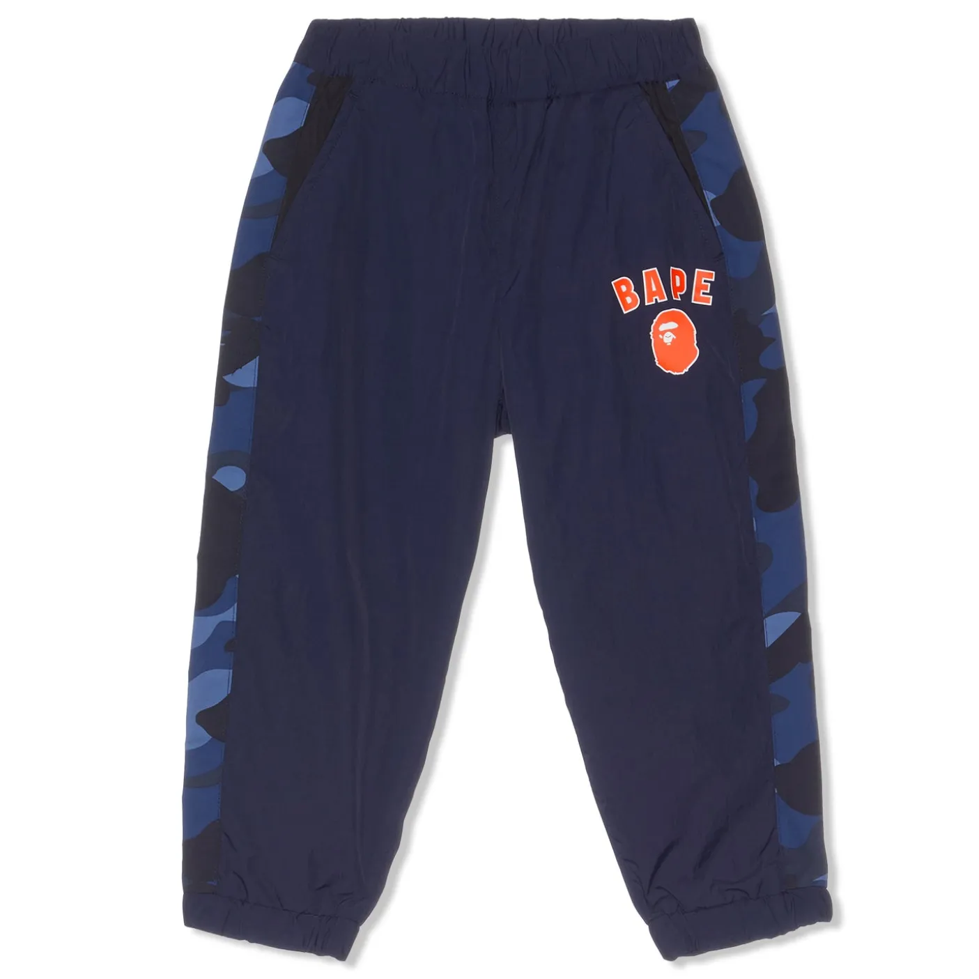 A Bathing Ape Kids Color Camo Block Track Pants