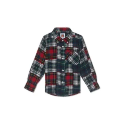 A Bathing Ape Kids Crazy Check Flannel Shirt