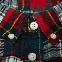 A Bathing Ape Kids Crazy Check Flannel Shirt