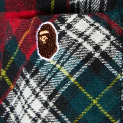 A Bathing Ape Kids Crazy Check Flannel Shirt