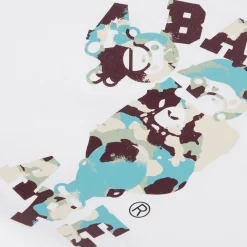 A Bathing Ape Map Camo College Milo Tee