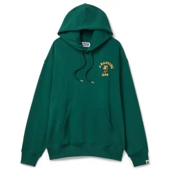 A Bathing Ape 1St Camo College Logo Relaxed Fit Pullover Hoodie