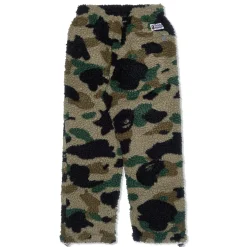 A Bathing Ape 1st Camo Metal Logo Pin Fleece Pants