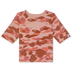 A Bathing Ape Womens 1st Camo Cut Out Tee