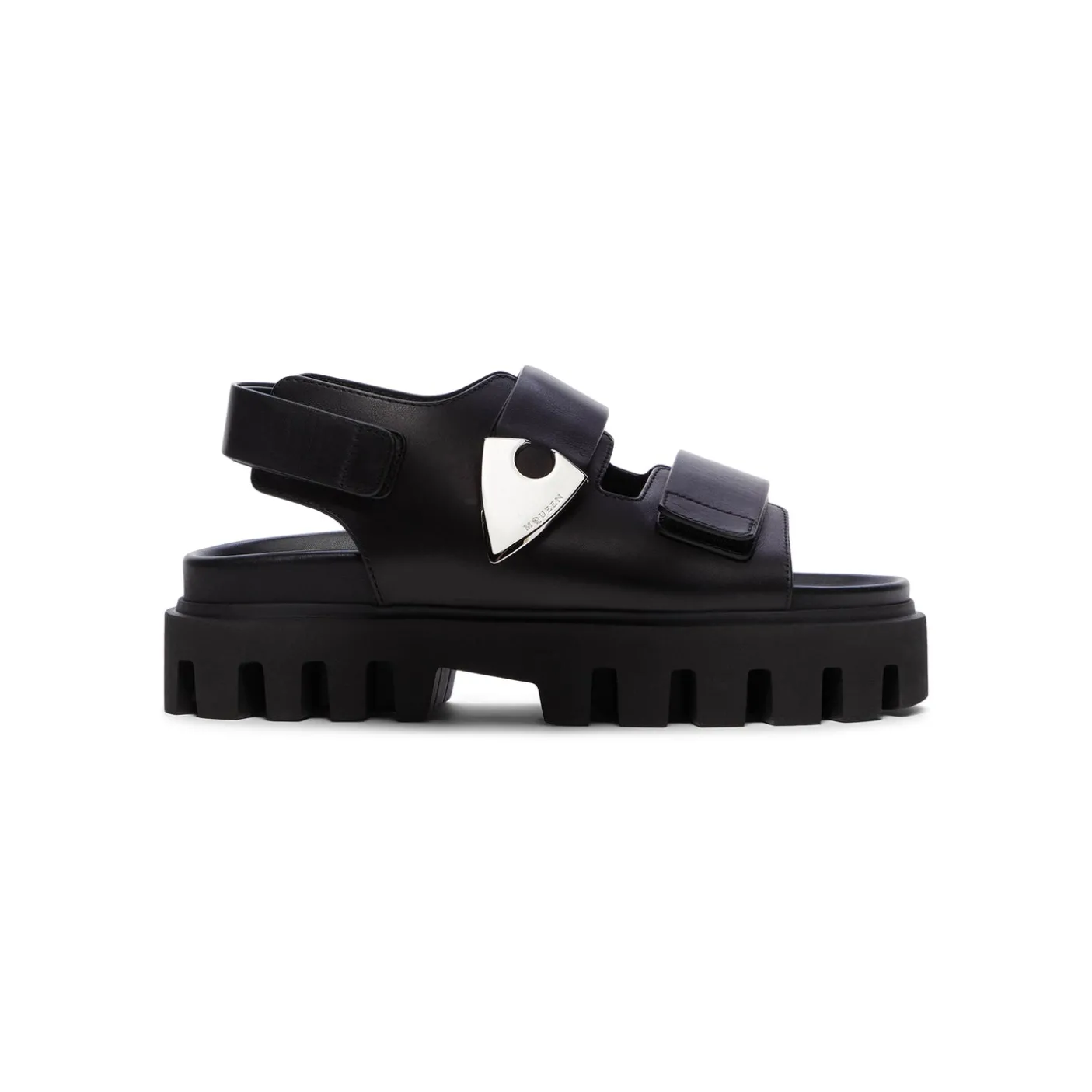 Alexander McQueen Leather Dual-Grip Platform Sandals