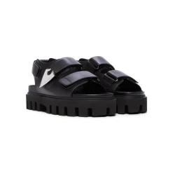 Alexander McQueen Leather Dual-Grip Platform Sandals