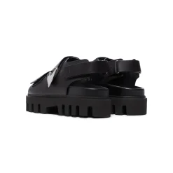 Alexander McQueen Leather Dual-Grip Platform Sandals