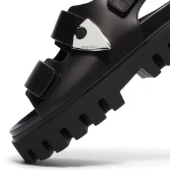 Alexander McQueen Leather Dual-Grip Platform Sandals