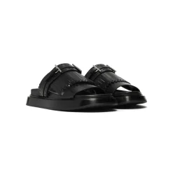 Alexander McQueen T-Bar Fringed Slides