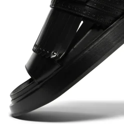 Alexander McQueen T-Bar Fringed Slides