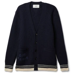 AMI Ribbed Cardigan