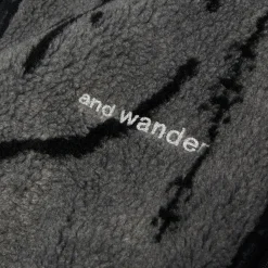 and wander 84 Daijiro Ohara Map Key Boa Jacket