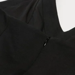 AREA Crystal Halter Mini Dress