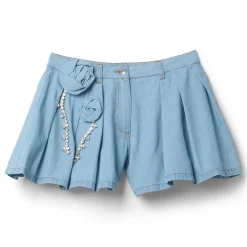 AREA Crystal Rosette Skort