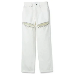 AREA Crystal Slit Jean
