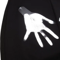 AREA Handprint Long Sleeve Midi Dress