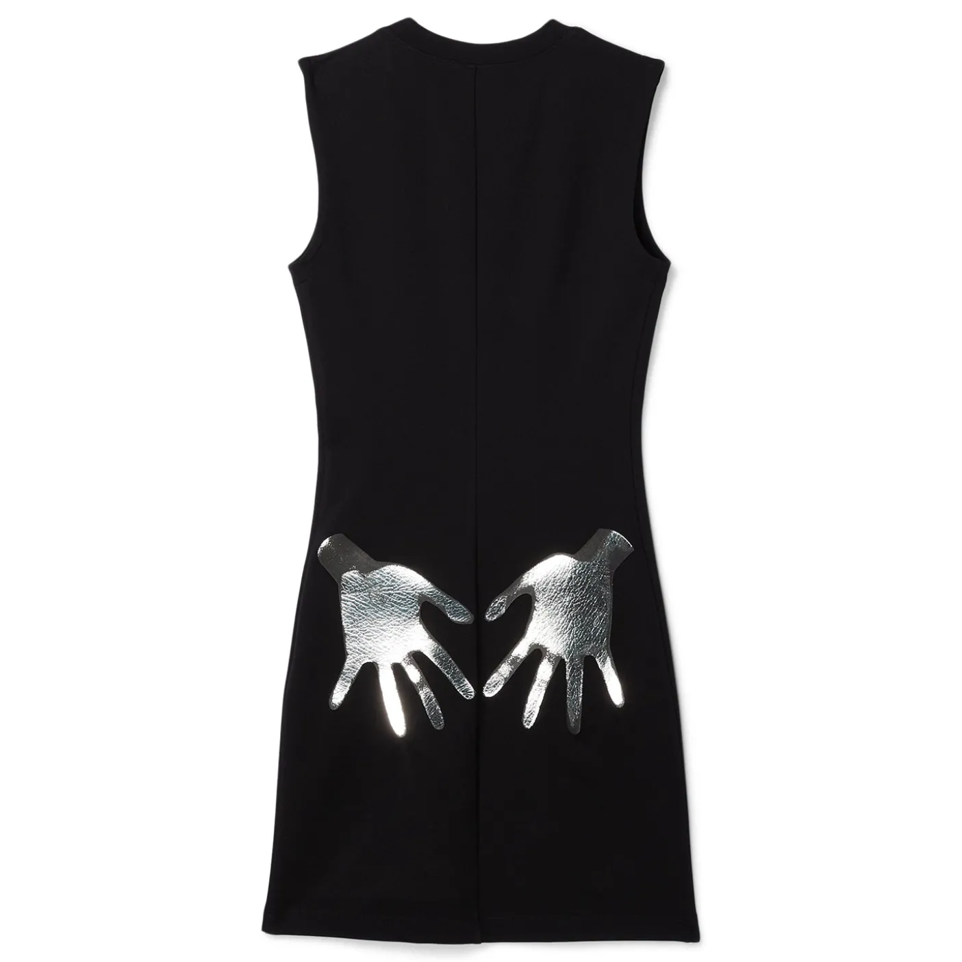 AREA Handprint Sleeveless Mini Dress