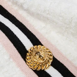 Balmain Buttoned Maze Monogram Skirt