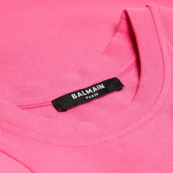 Balmain Cropped Retro PB Embroidered Tank Top