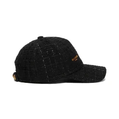 Balmain Logo Embellished Tweed Cap