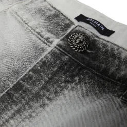 Balmain Moon Print Regular-Fit Denim Jeans