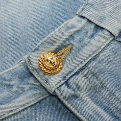 Balmain Pleated Denim Jeans