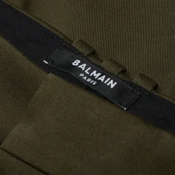 Balmain Satin Cotton Straight Pants