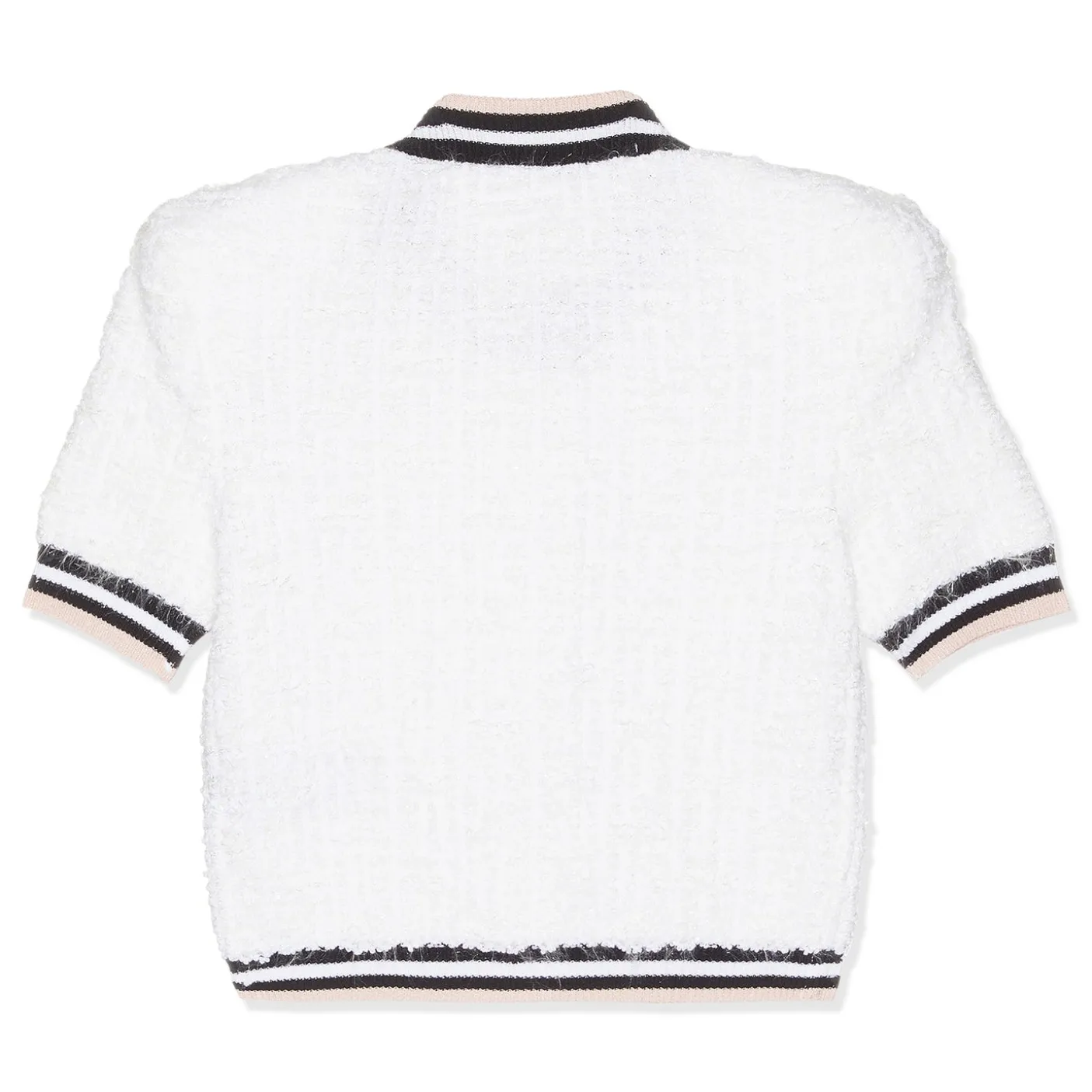 Balmain Short Sleeve Buttoned Maze Monogram Cardigan