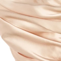 Balmain Thin Straps Bustier Satin Draped Top