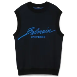 Balmain Universe Knit Sleeveless Top