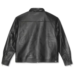 Beach Brains Faux Leather Jacket
