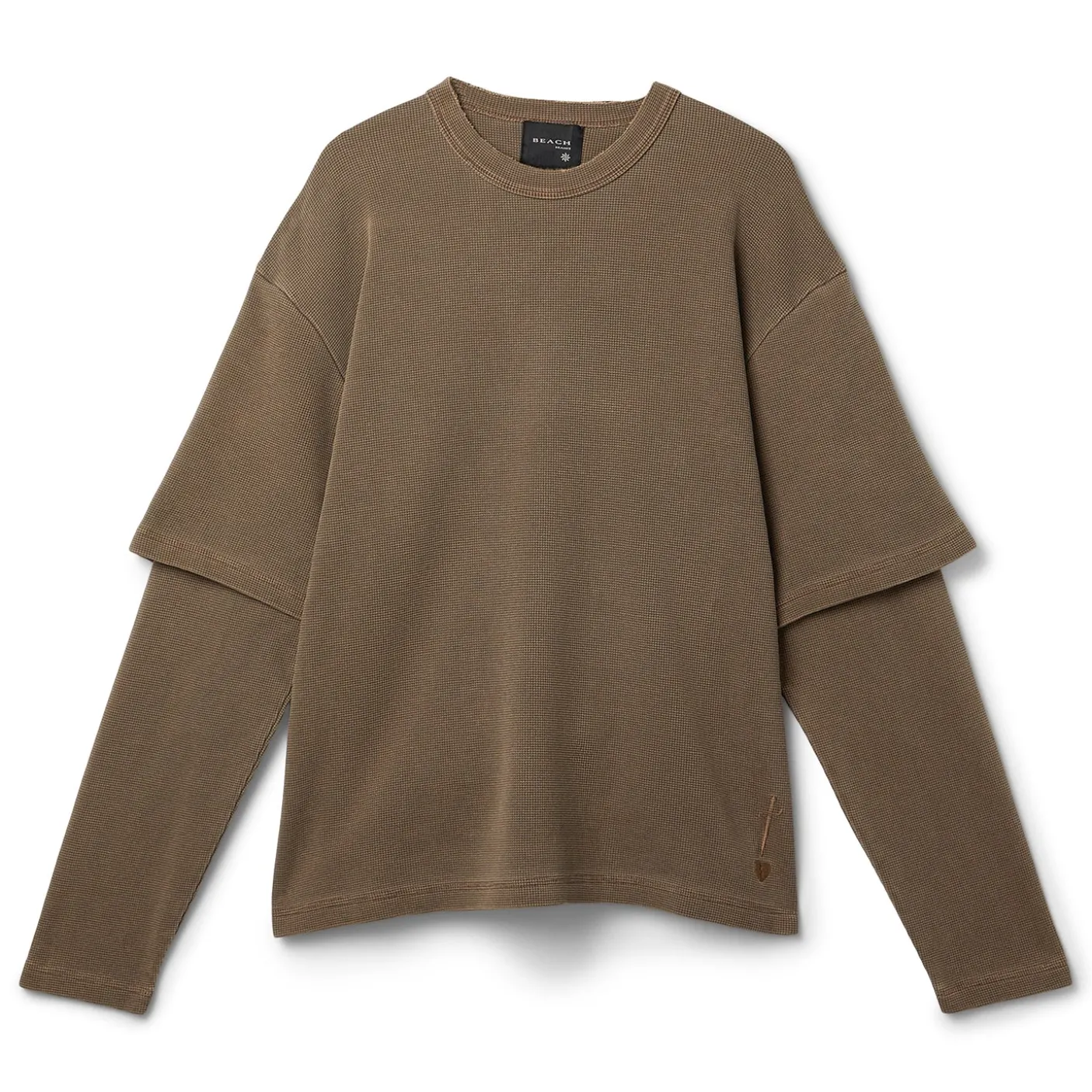 Beach Brains Layer Waffle Tee