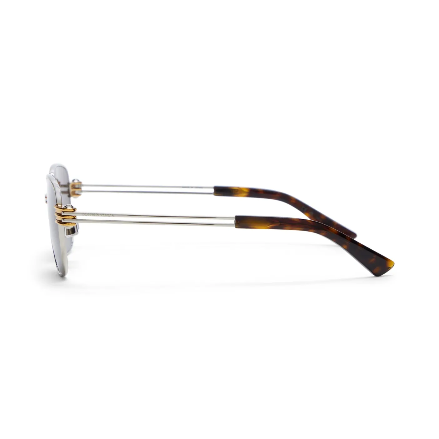Bottega Veneta Shiny Silver Sunglasses