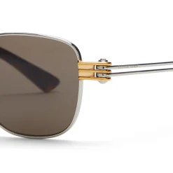 Bottega Veneta Shiny Silver Sunglasses