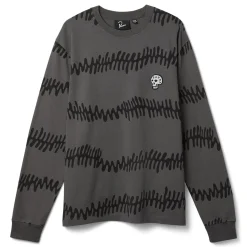 by Parra Stitched Skull Long Sleeve T-Shirt
