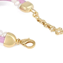 Casablanca Knotted Gold Plated Pearl Bracelet